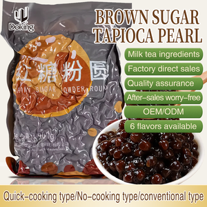 Doking pearl Factory vende diretamente três cores pérolas de tapioca cruas Black tapioca pérolas para o chá Boba - Product Image 2