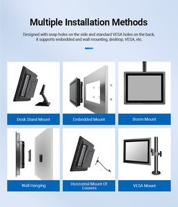 Oem 10.1 inch Màn hình công nghiệp Độ sáng cao IP65 USB điện dung màn hình cảm ứng treo tường nhúng cho ngoài trời ánh sáng mặt trời sử dụng - Product Image 3