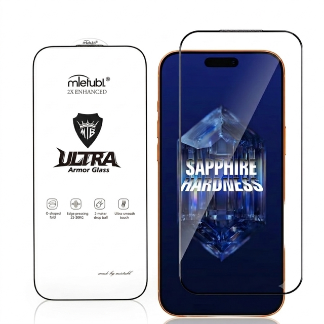 Mietubl Ultra Armor Glass Screen Protector 25-30KG Edge Pressing Premium Tempered Glass for iPhone 17 16 Pro Max samsung Models