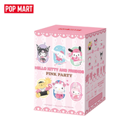 100% Original POPMART Série Family Pink Party Figurine Artisanale Boîte Mystère Jouet Décoratif