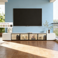 Meuble TV mural flottant moderne et simple 2026, convertible et extensible, pour chambre et salon, vente en gros à prix abordable