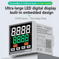 DH48S compteur de relais temporisé affichage LCD 220VAC 24VDC automatique minuterie numérique interrupteur de commande relais de minuterie