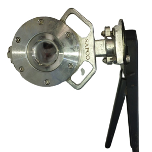 SAPCO Acero Fundido Tipo Manual 150 #   Válvula de Disco SS Accionada por Palanca EPDM/Asiento para Agua, Aceite, Gas y Aire - Product Image 1