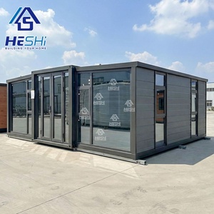 Maison préfabriquée moderne extensible en conteneur de 40 pieds et 20 pieds, prête à être expédiée, maison préfabriquée en acier léger, cuisine, casas prefabricadas - Product Image 1