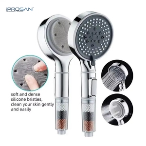 IProSan Pommeau de <span class=keywords><strong>douche</strong></span> filtrant à 6 fonctions avec <span class=keywords><strong>double</strong></span> <span class=keywords><strong>sortie</strong></span> d'eau pour le lavage et le bain - Product Image 1