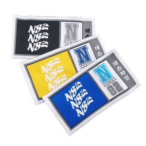 Customized Logo End Fold Woven Tag Private <b>Name</b> Sew on Woven Garment <b>Label</b> - Product Image 2