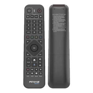 Hostrong Factory OEM ODM Voice <span class=keywords><strong>Amiko</strong></span> BT Télécommande pour A9 Green + A9Z BLU A11 Series <span class=keywords><strong>Android</strong></span> TV Box Support Personnalisation - Product Image 4