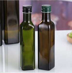 批发食品级100毫升250毫升500毫升750毫升1000毫升玻璃橄榄油瓶带金属塑料盖现货 - Product Image 5