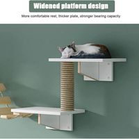 Piste d'escalade pour chat Étagères murales modernes Étagère murale pour chat Plate-forme de meubles en bois pour arbre à chat
