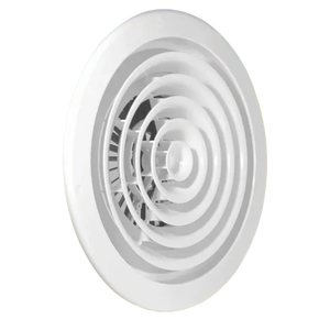 Couvercle d'évent de plafond en PVC de conception industrielle moderne Sortie de soupape à disque AC ronde à prix d'usine - Product Image 1