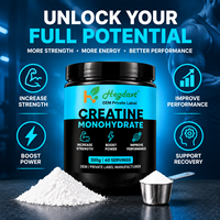 Créatine monohydratée en poudre pour adultes, croissance musculaire, gestion de l'énergie, salle de sport, différentes saveurs, 300g, OEM/ODM, vente en gros, HALAL