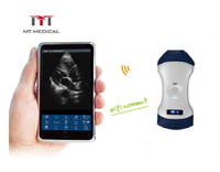 Sonda de Ultrasonido Inalámbrica Portátil Multifuncional MT Medical Hospital con Transductor de Matriz Convexa, Matriz Lineal y Matriz de Fase
