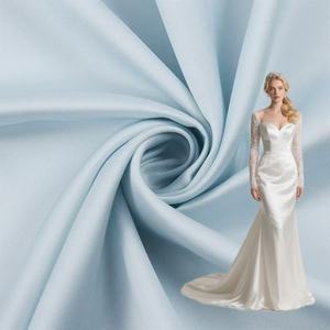 Bán Buôn 100% <span class=keywords><strong>Polyester</strong></span> <span class=keywords><strong>Crepe</strong></span> Satin Vải 145gsm Dệt Nhuộm Cho Hàng May Mặc Lót Dresses Đám Cưới Cho Bé Trai Cô Gái - Product Image 3