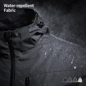 남성용 방수 플리스 안감 탈부착 후드 방풍 재킷, 가을 시즌 맞춤형 <span class=keywords><strong>OEM</strong></span> 커스텀 프린트 서비스 - Product Image 1