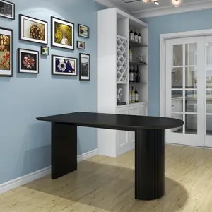 Modern eğlence yemek odası mobilya yemek masası 4 koltuk ahşap katı ahşap Homelegance rustik 6 parça yemek seti geleneksel