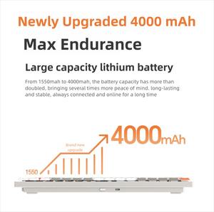 คีย์บอร์<span class=keywords><strong>ด</strong></span>กลไกขนาดเล็กแบบบางเฉียบรูปแบบ75% ใหม่คีย์บอร์<span class=keywords><strong>ด</strong></span>แบบกลไกกล่องอลูมิเนียมกล่อง<span class=keywords><strong>แบ</strong></span><span class=keywords><strong>ต</strong></span>เตอรี่ขนาด4000mAh - Product Image 6