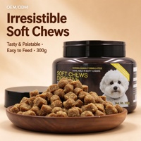 Friandises à mâcher douces pour chiens adultes avec vitamine E et glucosamine pour soutenir la santé des articulations