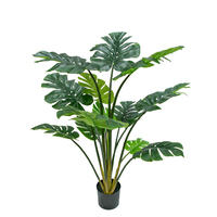 Tortue artificielle en pot verte personnalisée soutenu arbres extérieur intérieur jardin décor à la maison court faux Monstera plantes
