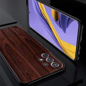 เคสโทรศัพท์ไม้แกะสลักสำหรับซัมซุงกาแล็คซี่ A21S A71 A12 A01 A13 A51 A11 A31 A41 <span class=keywords><strong>A53</strong></span> A73 A52ฝาปิดซิลิโคน TPU แบบนิ่ม - Product Image 2