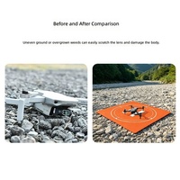 Landing Pad Square Foldable Waterproof Helipad dengan Lubang Pengikat untuk DJI Mini 4 Pro Air 3 Mavic 3 FPV RC
