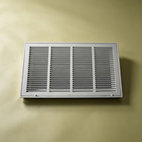 Grille d'aération commerciale à double volet réglable 24*12 en acier laminé à froid de haute qualité avec guide d'air bidirectionnel