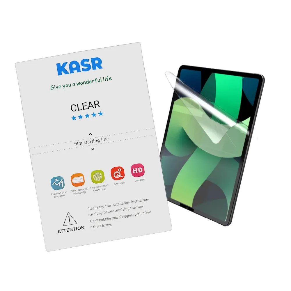 KASR-protector de pantalla para teléfono móvil, película de hidrogel tpu transparente mate, Rayo Azul, 12x18cm, ppf