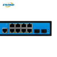Switch de Fibra Óptica POE Administrado L2+ Gigabit, Switch POE Industrial Inteligente Integrado L2 para CCTV