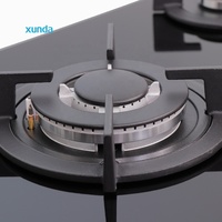 Xunda Chine Usine Prix De Gros Estufa De Gaz Plaques De Cuisson Cuisinière 2 3 4 5 6 Brûleurs Cuisinière À Gaz Plaque De Cuisson Intégrée