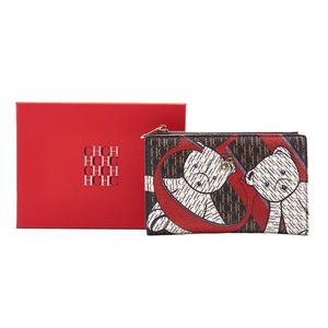 Cartera Larga de Mujer <span class=keywords><strong>CHHC</strong></span> con Estampado de Dibujos Animados, PVC, RFID, Cierre de Cremallera, Impermeable, Monedero Retro de Moda - Product Image 5