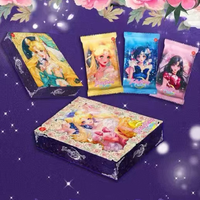 JDS Japan Anime Sailor Moon Tarjetas Coleccionables Caja de Sobres Tsukino Usagi Luna Raras Waifu Goddess Story Tarjetas de Juego de Papel Regalo
