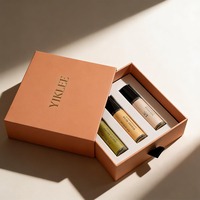 Coffret Cadeau Luxe 3 Pièces pour Rouge à Lèvres, Emballage Cosmétique en Papier pour Gloss et Baume à Lèvres, Cadeau de Saint-Valentin avec Logo Estampé à Chaud
