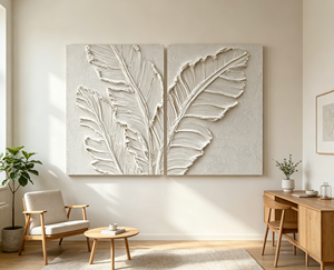 <span class=keywords><strong>Peinture</strong></span> en relief minimaliste neutre de <span class=keywords><strong>montagne</strong></span> texturée en 3D peinte à la main, décoration intérieure Wabi-Sabi nature côtière - Product Image 1