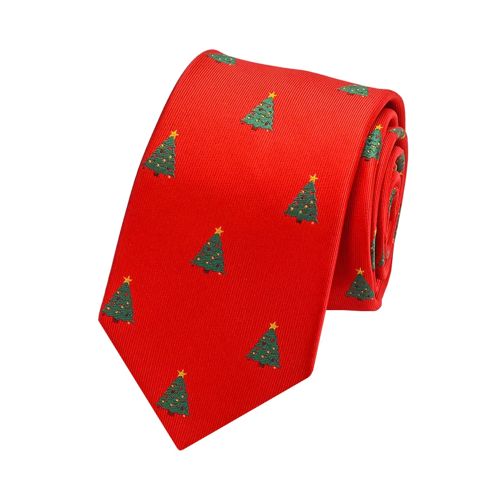 YiLi Polyester Xmas Christmas Neck Ties For Men Italian