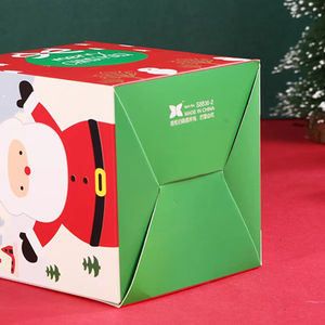 5 boîtes en papier de Noël avec fenêtre et poignée, boîte de cadeau pour bonbons, emballage cadeau pour le Nouvel An, Navidad, décoration de Noël à la maison - Product Image 5