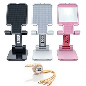 Support de téléphone portable réglable personnalisé avec logo, pliable, pour tous les smartphones, cadeau promotionnel d'entreprise en gros - Product Image 1