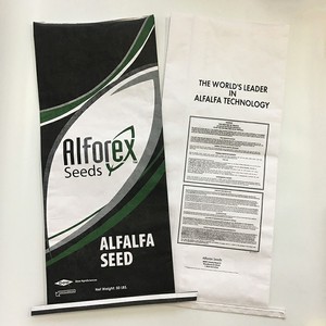 Paper Plastic Composite Sewn Side Alfalfa <strong>Seed</strong> Packaging Bag 50LBS Farm Forage Grass <strong>Seed</strong> Woven PP Lined Kraft Paper <strong>Seed</strong> Bag - Product Image 2