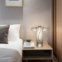 Escritorio de Vidrio LED Moderno Nórdico AB, Estilo Personalizado para Sala de Estar
