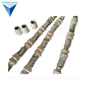 <span class=keywords><strong>HIZAR</strong></span>-Sierra de alambre de diamante soldado al vacío, herramientas de corte de cuentas para granito, piedra, mina, mármol - Product Image 2