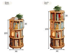 Estantería Giratoria de 360 Grados, Móvil, de Piso a Techo, Mueble de Almacenamiento Pequeño y Estrecho, Estantería <span class=keywords><strong>Esquinera</strong></span> para el Hogar - Product Image 4