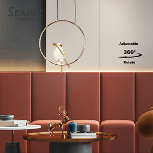 Nordic home live room <span class=keywords><strong>fancy</strong></span> light bird chandelier gold shell decor modern led pendant hanging light bird chandelier - Product Image 5