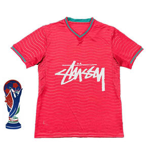 25/26ジャージープレミアム品質通気性アスレチックサッカージャージー100% ポリエステルクイックドライ抗菌ストレッチ半袖 - Product Image 1