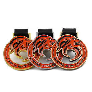 Médaille en alliage de zinc en métal d'usine Médaille de <span class=keywords><strong>boxe</strong></span> de conception personnalisée Jiu Jitsu Muay Thai Dragon Lion Médailles de récompense de compétition sportive - Product Image 2