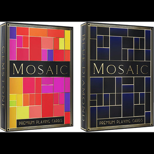 Nouvelle <span class=keywords><strong>carte</strong></span> à jouer en mosaïque personnalisée avec logo d'impression avant et arrière de boîte fabricants de cartes à jouer de haute qualité - Product Image 3
