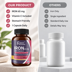 Suplemento de Hierro OEM Shecome con Vitamina C, Apoyo para la Salud del Corazón, Cerebro e Inmunidad, Cápsulas de Hierro - Product Image 5