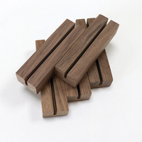 Supports de numéros de table en bois de noyer et acrylique, écologiques, peints, pour affichage