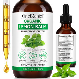 レモンバームリーフエキス液体サプリメント60ml自社ブランドホットセール有機レモンバーム茶に大きな追加 - Product Image 2