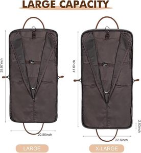 Free sample Wholesale Foldable Carry on Bag with Shoulder <b>Strap</b> Mens Suit Garment Bag Hanging <b>Suitcase</b> Costume Garment Bag - Product Image 6