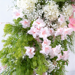 Arrangement floral d'arc <span class=keywords><strong>de</strong></span> corne <span class=keywords><strong>de</strong></span> style campagnard européen | <span class=keywords><strong>Toile</strong></span> <span class=keywords><strong>de</strong></span> <span class=keywords><strong>fond</strong></span> <span class=keywords><strong>de</strong></span> <span class=keywords><strong>mariage</strong></span> <span class=keywords><strong>de</strong></span> fleur artificielle pour la décoration <span class=keywords><strong>de</strong></span> photographie et d'événement - Product Image 6