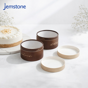 กล่องกระดาษคราฟท์ทรงกระบอกสำหรับขนมอบ เค้ก ของหวาน คุณภาพสำหรับอาหาร ออกแบบได้ตามต้องการ บรรจุภัณฑ์ทรงกระบอกสำหรับคุกกี้ ชีสเค้ก หรูหรา - Product Image 6