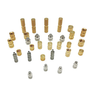 Copper Knurled <b>Thread</b> <b>Insert</b> Metric Coarse Right Hand Fully Threaded Surface Electroplated Bronze Level 8.8 GB036 Injection - Product Image 4